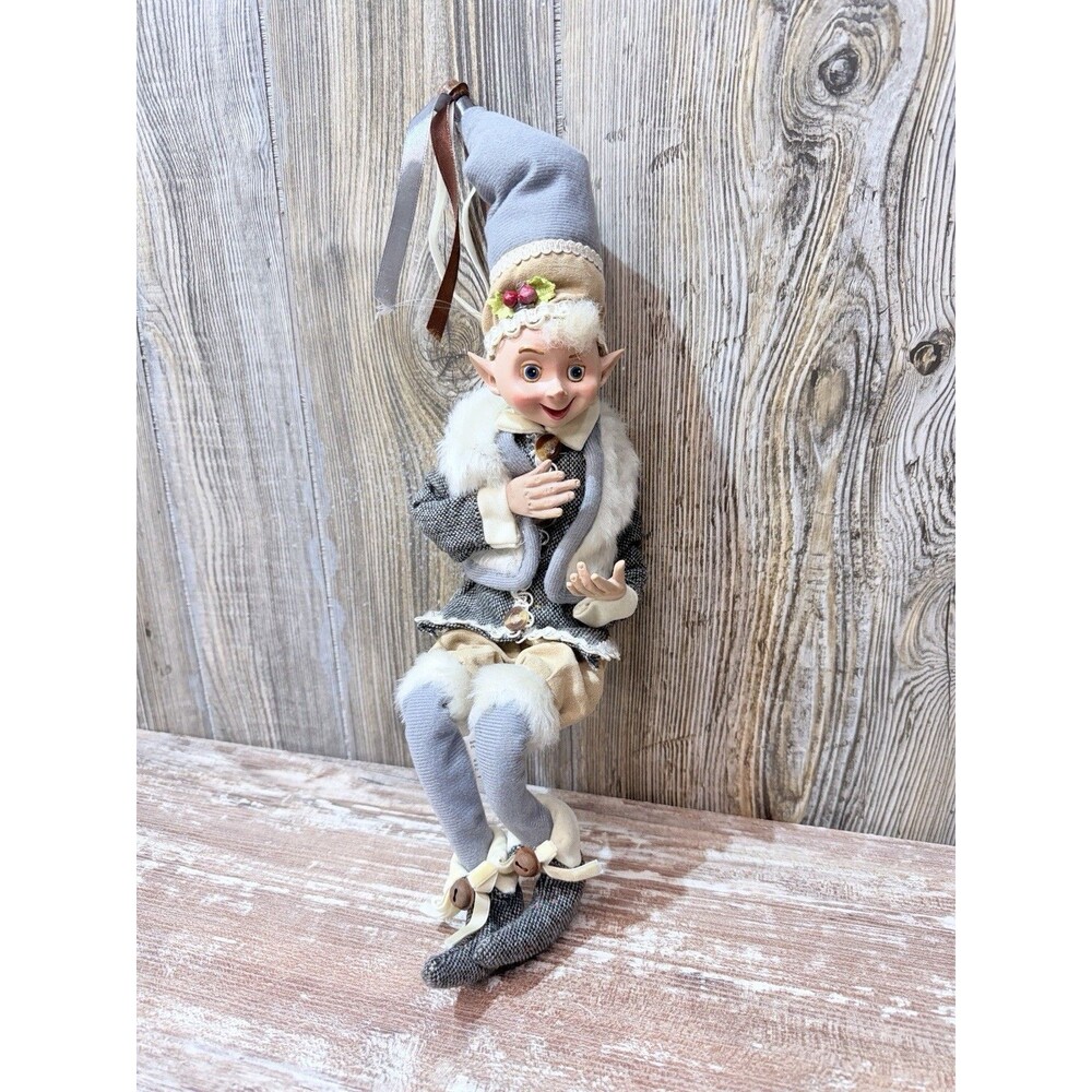 Raz Imports Poseable Christmas Elf Sitter 16''
